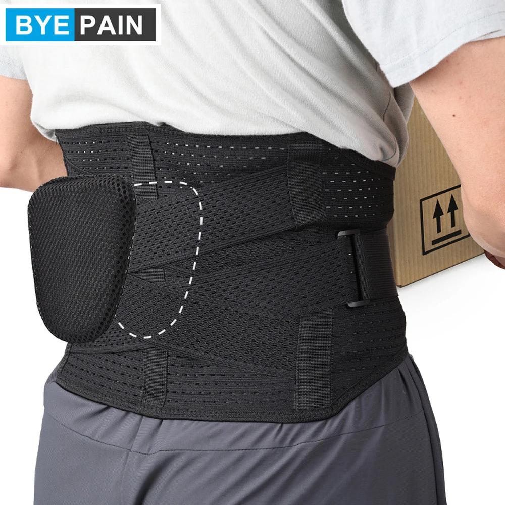 Lumbar Back Brace Immediate Lower Back Pain Relief,Dual Adjustable Support Strap for Work,Breathable Mesh DesignLumb